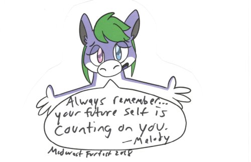 Tanby, the group mascot, a purple alien creature with green hair, offers a caring hug.