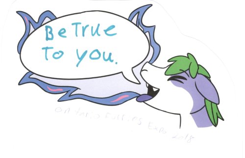 Tanby, the group mascot, a purple alien creature with green hair, breathes a big cloud of nebula fire!